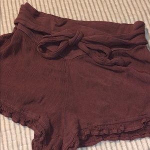 Charlotte Russe, Tie Front Flowy Shorts